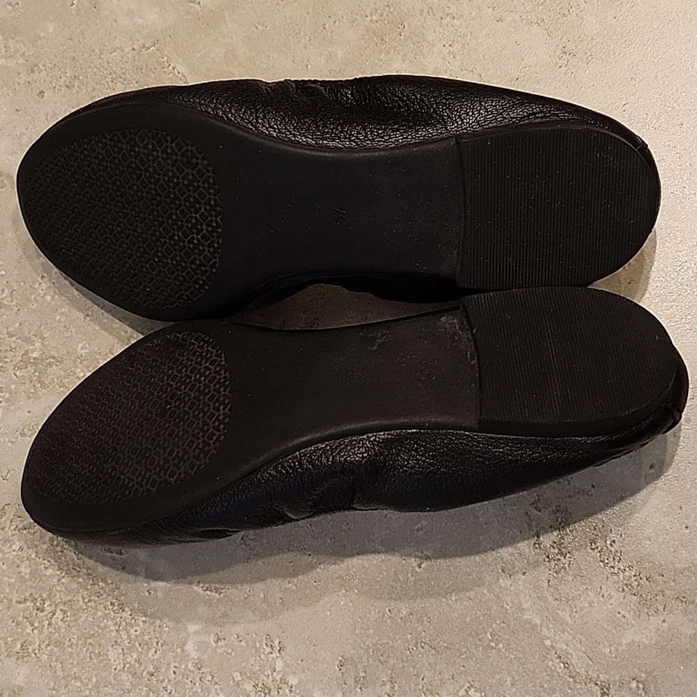 Tory Burch Allie Ballet Flats - Black Leather - Picture 6 of 7